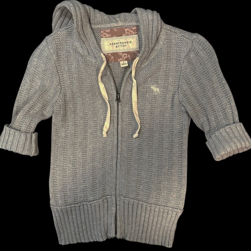 Abercrombie & Fitch
Type: Women’s Zip-Up Knit Hoodie / Sweater Jacket